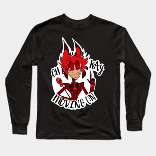 Disapproving Alastor Sticker Long Sleeve T-Shirt